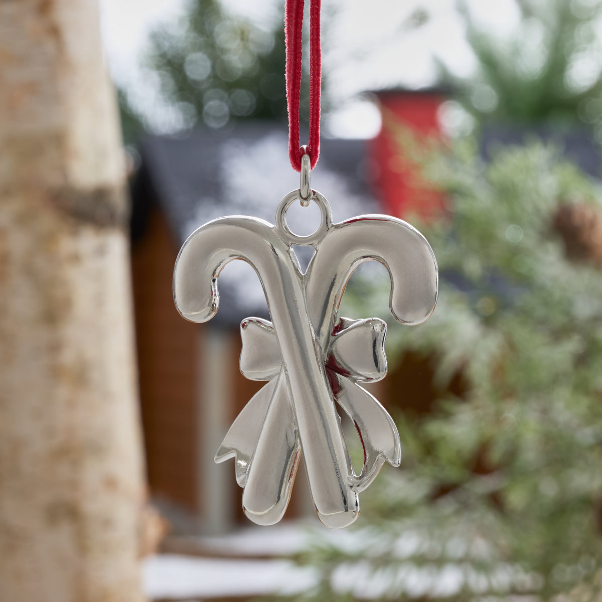 Crossed Candy Cane Ornament