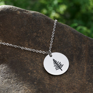 Pine Tree Dime Necklace