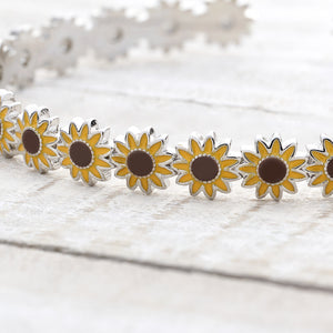 Little Sunflower Cuff Bracelet