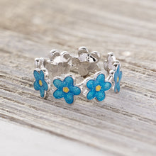 Load image into Gallery viewer, Little Forget-Me-Not Flower Ring