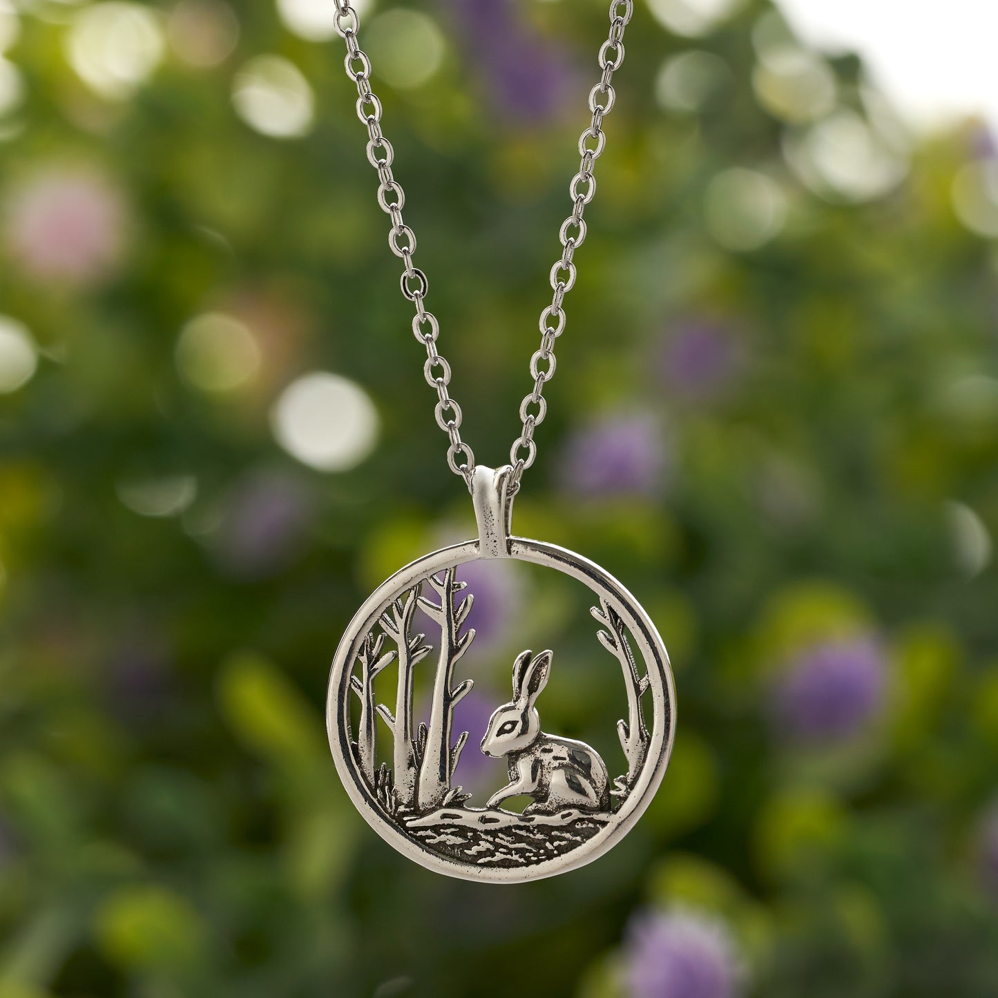 Bunny in the Woods Necklace