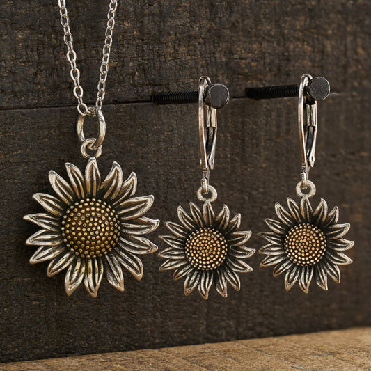 Vintage Sunflower Gift Set - Gold Center