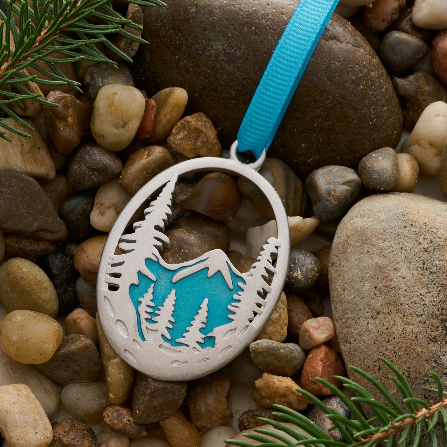 Forest Mountain Ornament Gift Set