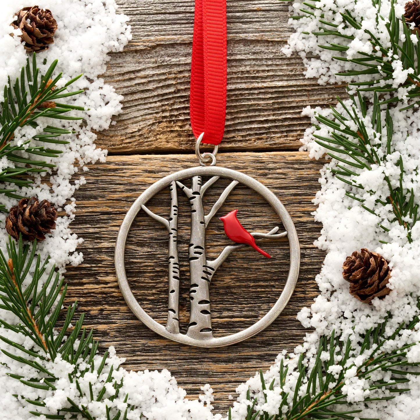 Red Cardinal Tree Ornament Gift Set