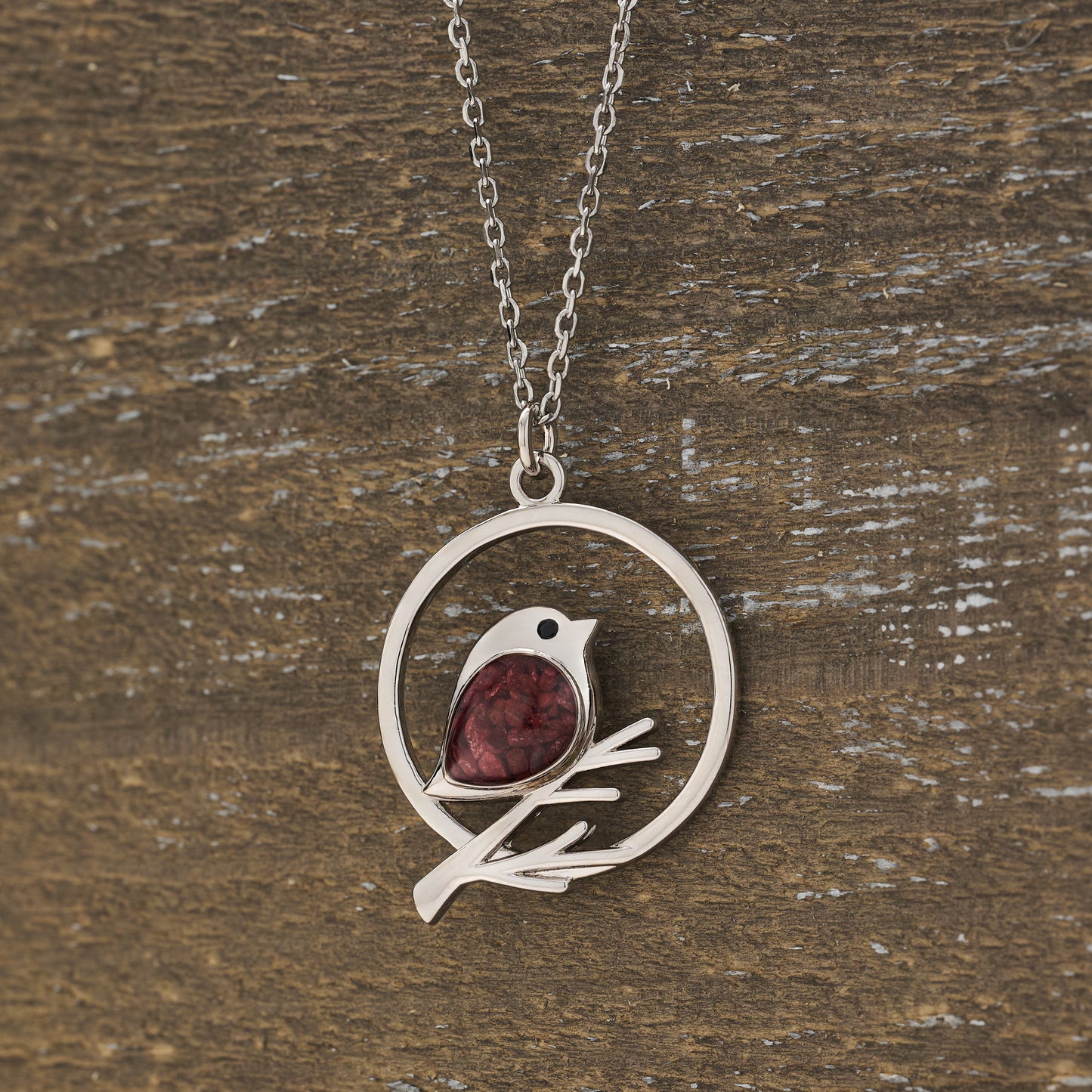 Cinnabar Birdie Branch Necklace