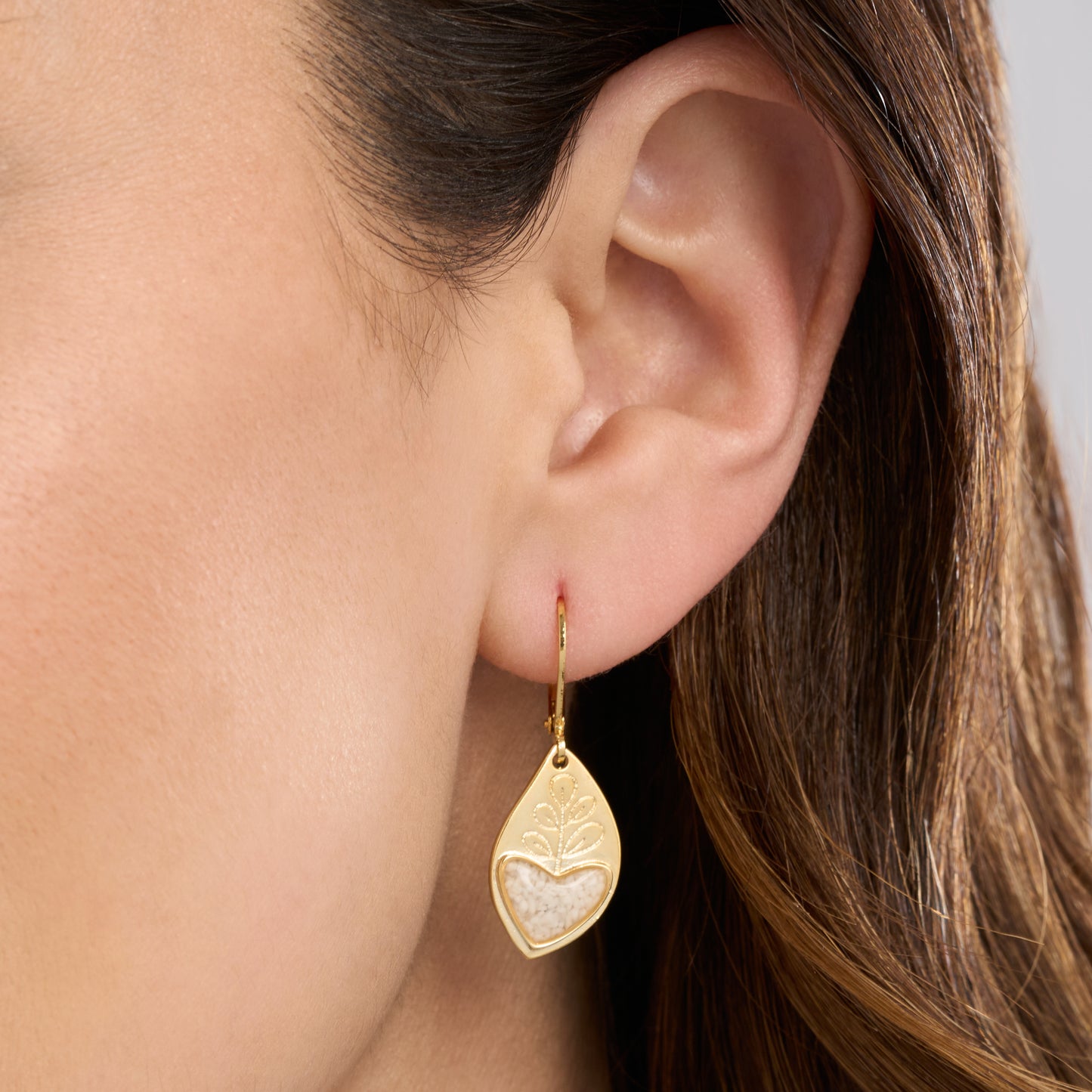 Heart Leaf Earrings Gift Set