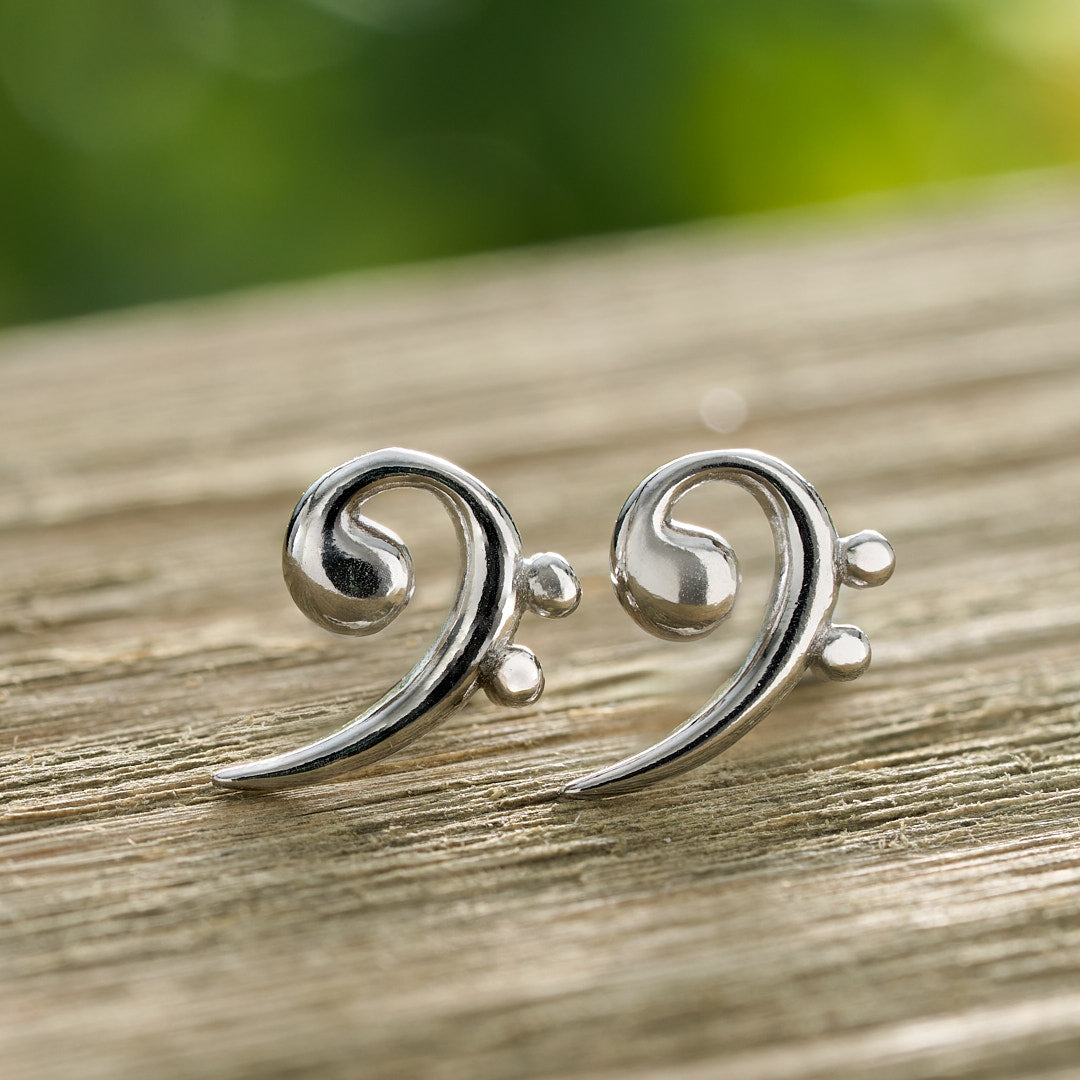 Sterling Silver Music Stud Gift Set