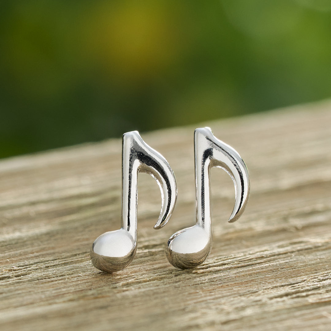 Sterling Silver Music Stud Gift Set