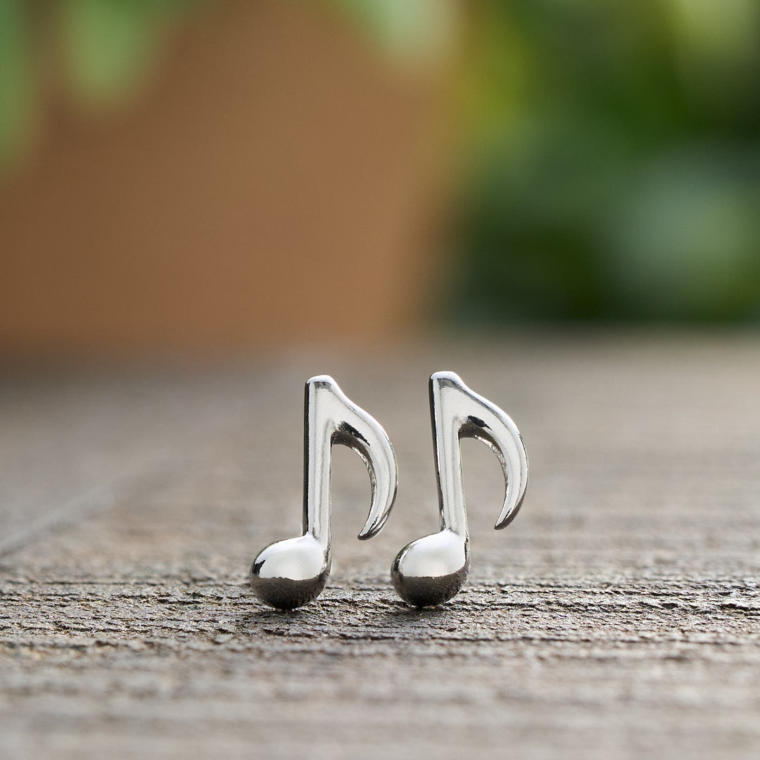 Sterling Silver Music Stud Gift Set