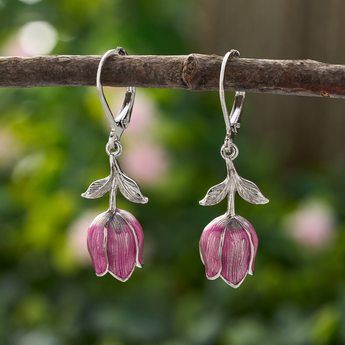 Hand-Painted Pink Tulip Gift Set