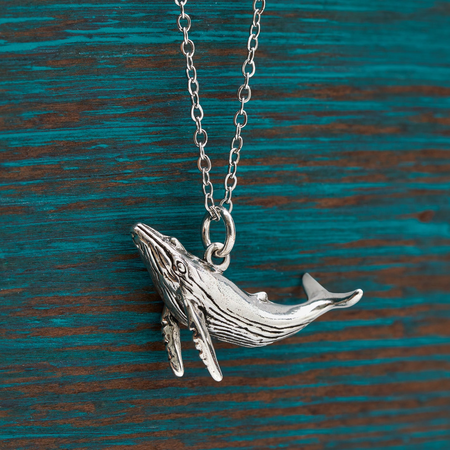Vintage Humpback Whale Necklace