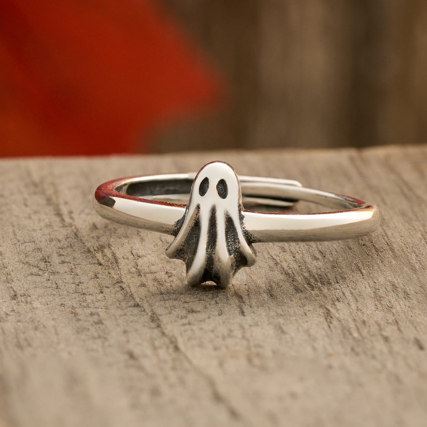 Sterling Silver Dainty Ghost Ring