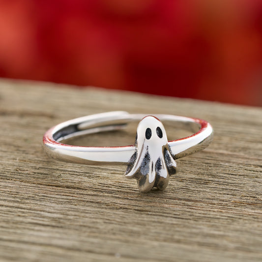 Sterling Silver Dainty Ghost Ring