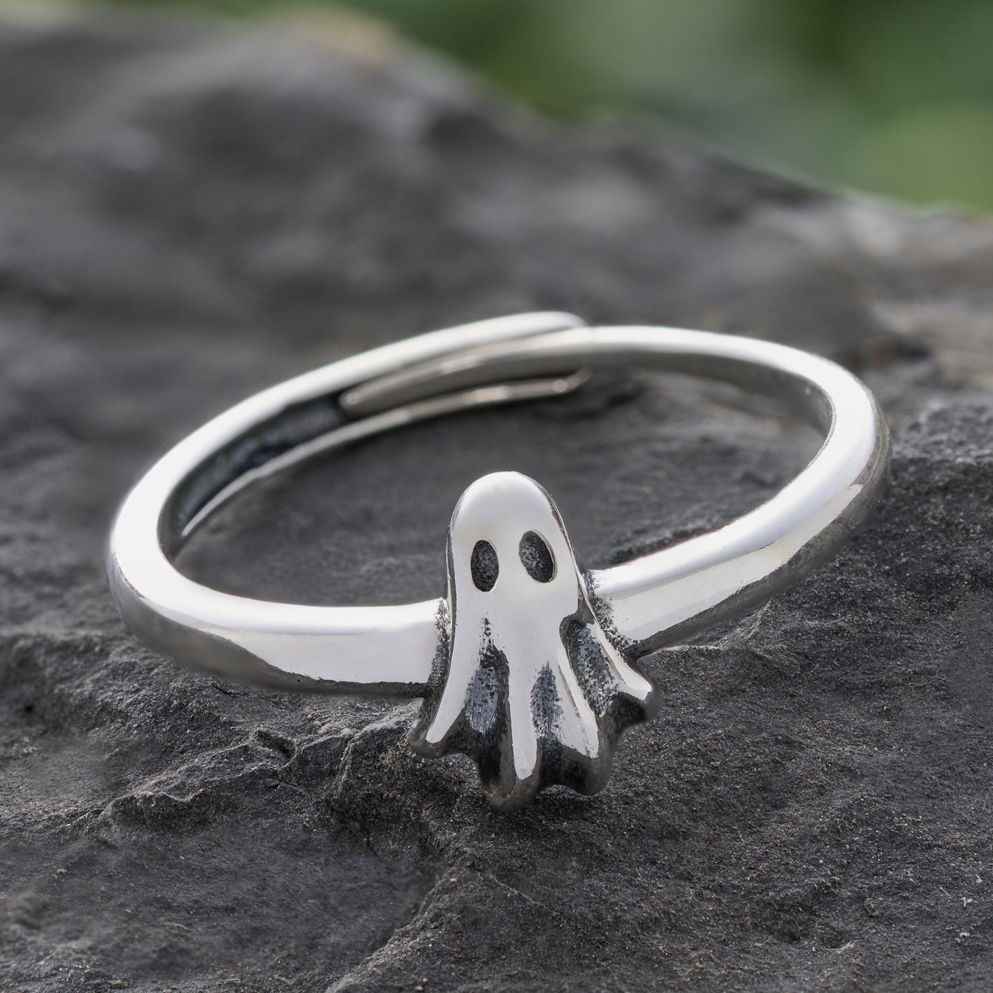 Sterling Silver Dainty Ghost Ring