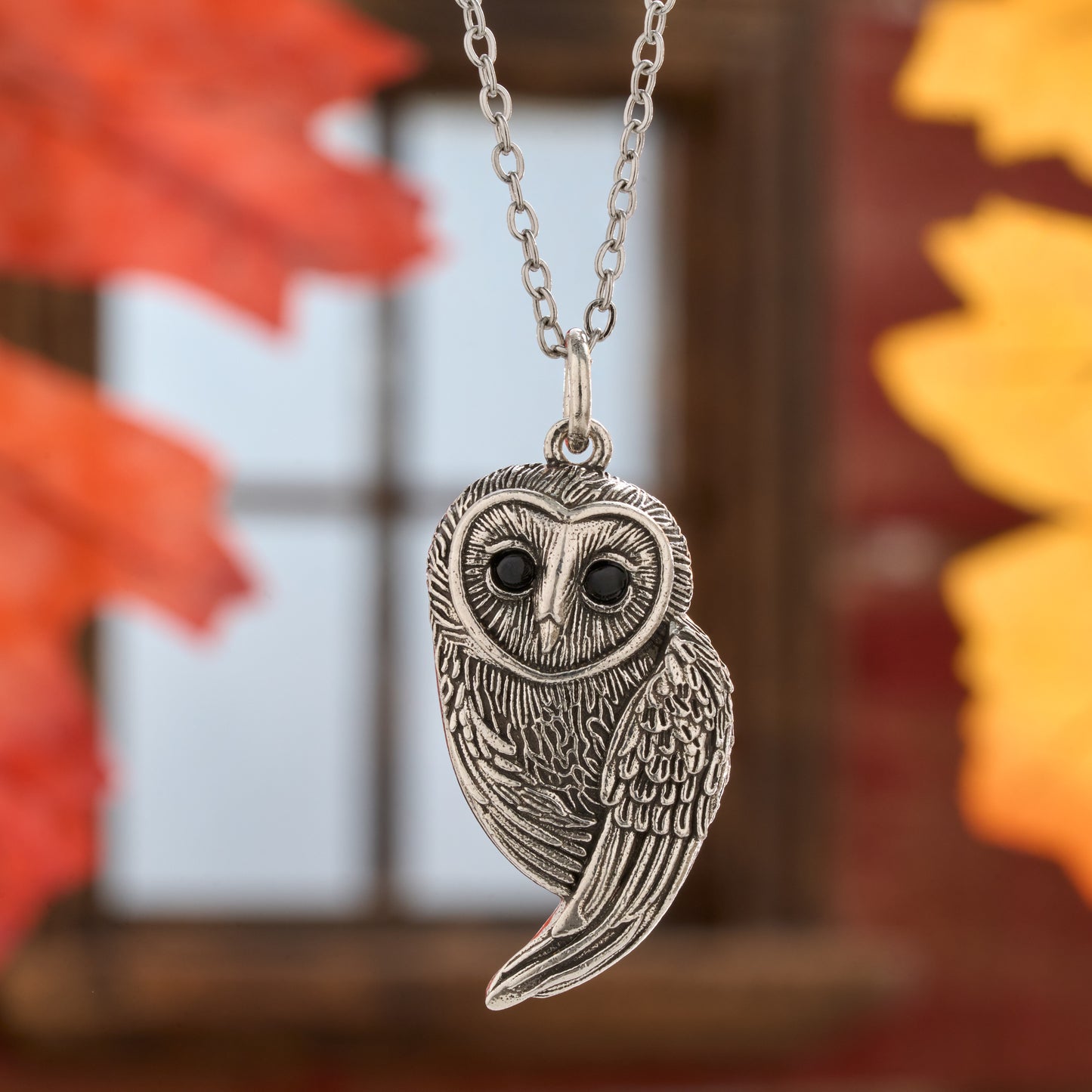 Vintage Barn Owl Necklace