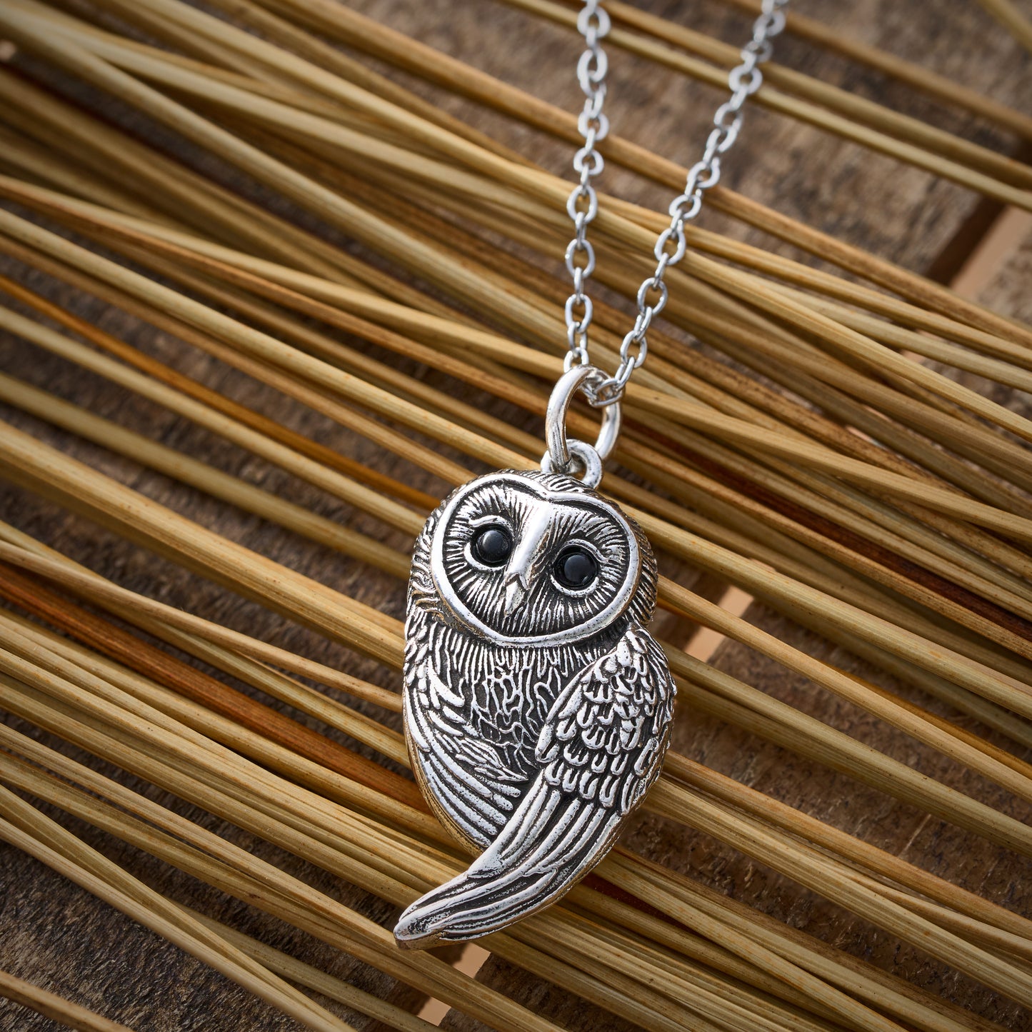 Vintage Barn Owl Necklace