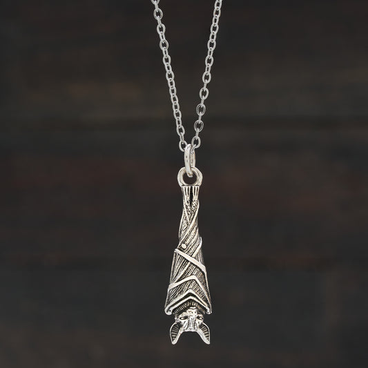 Vintage Hanging Bat Necklace