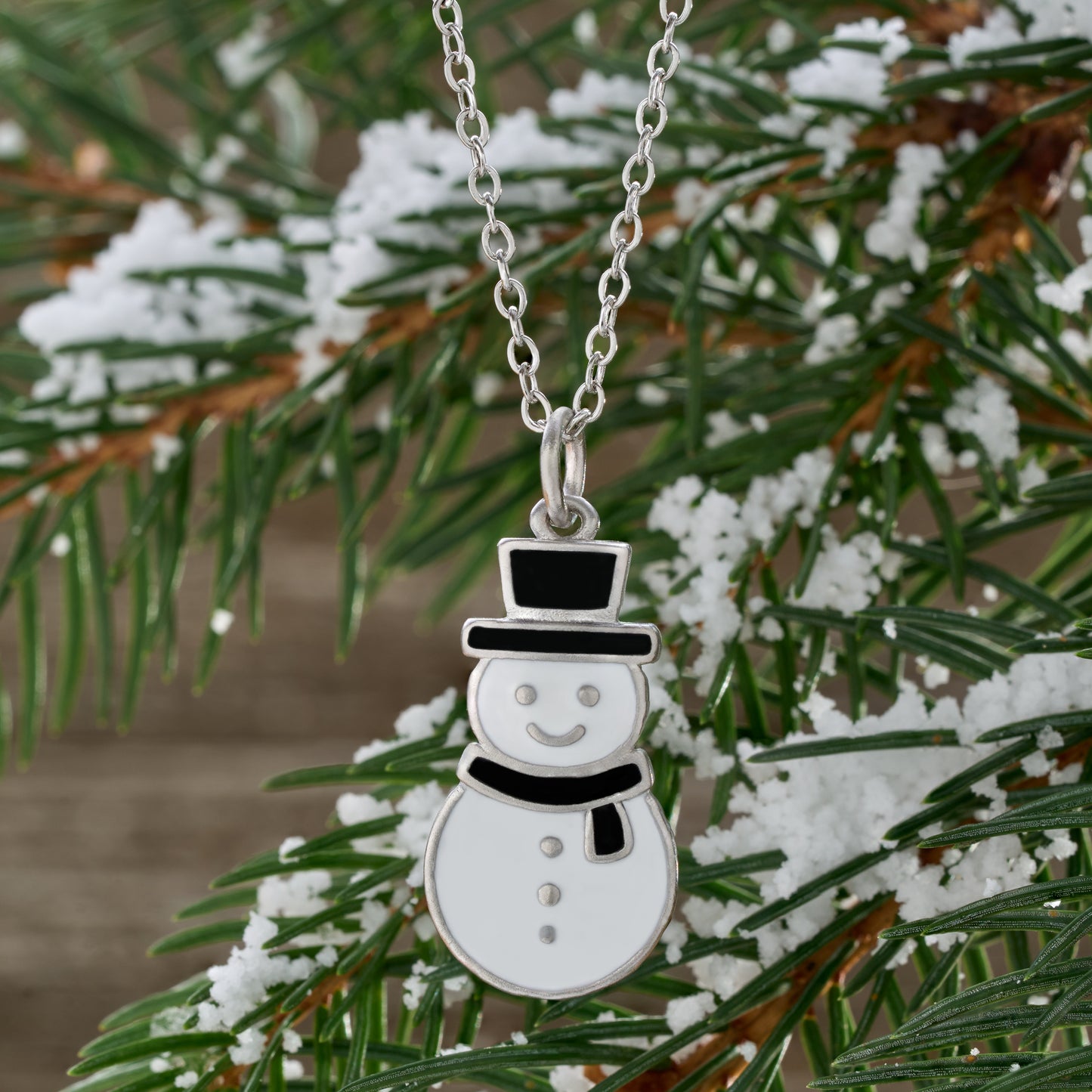 Enamel Snowman Gift Set
