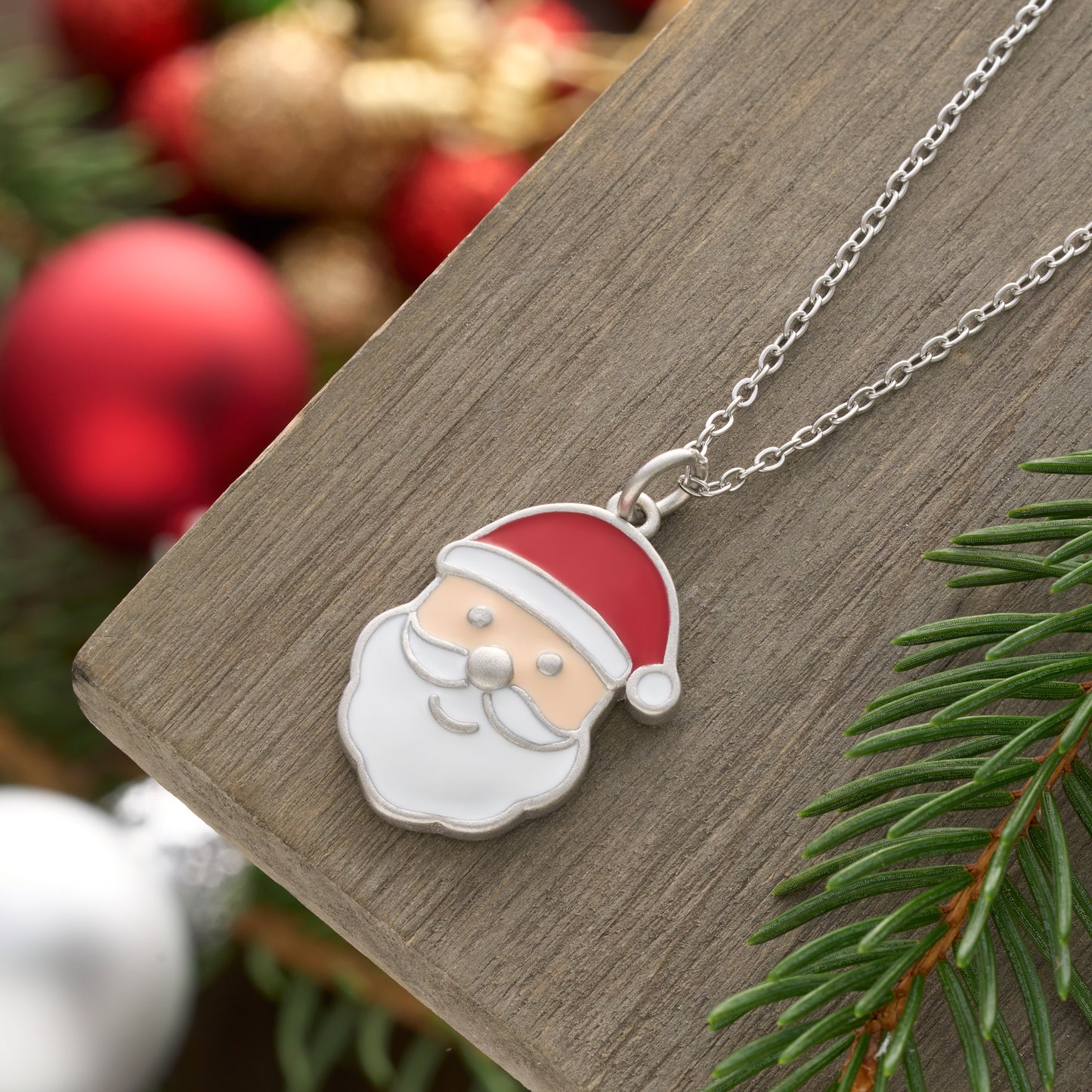 Enamel Santa Claus Gift Set
