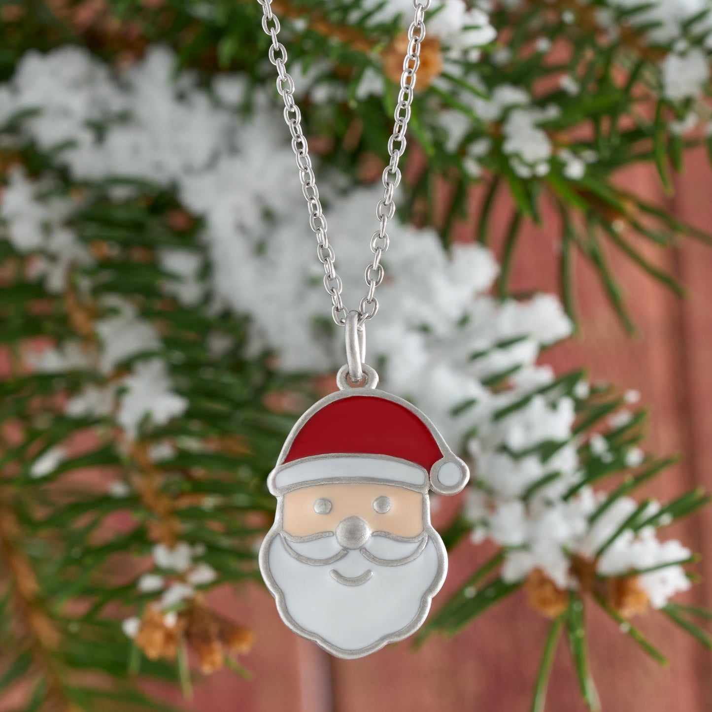 Enamel Santa Claus Gift Set