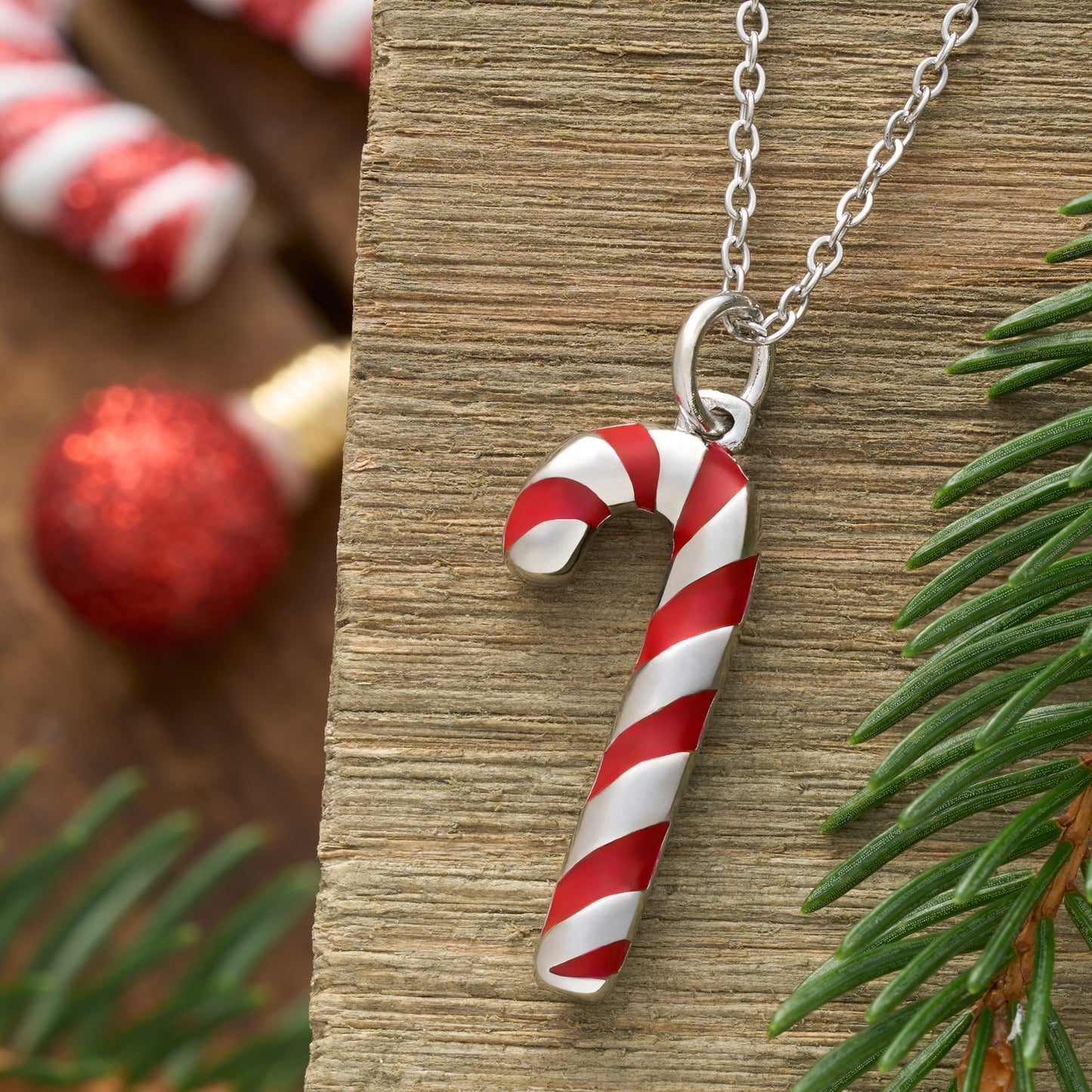 Leverback Enamel Candy Cane Gift Set