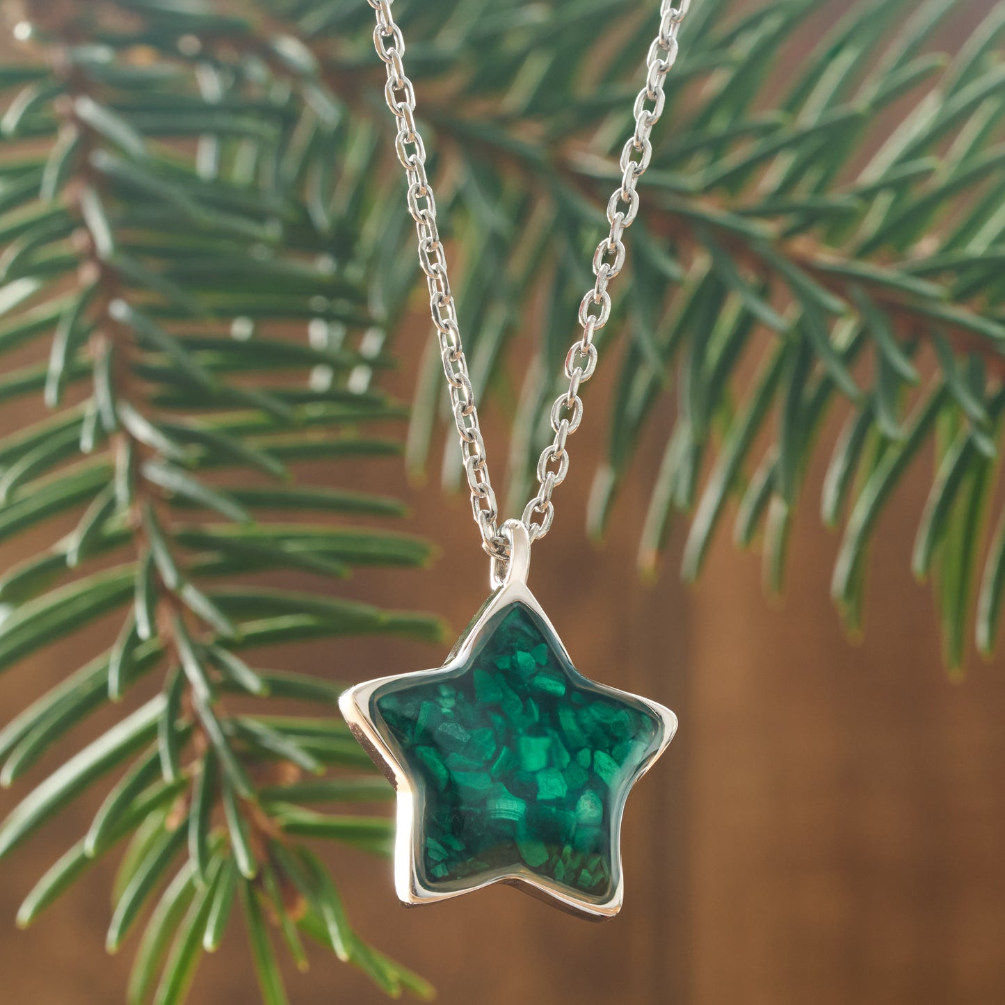 Malachite Star Necklace