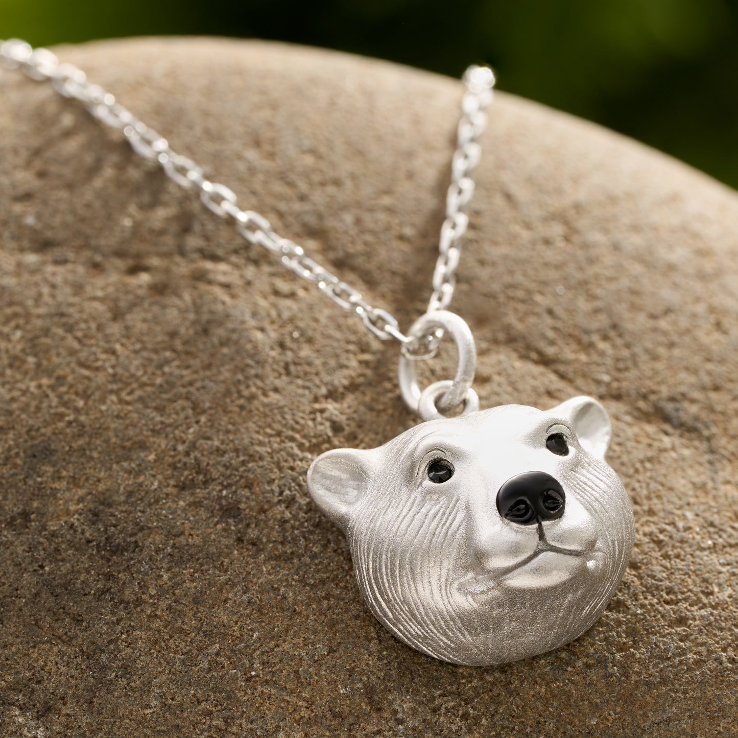 3D Sculptural Polar Bear Necklace