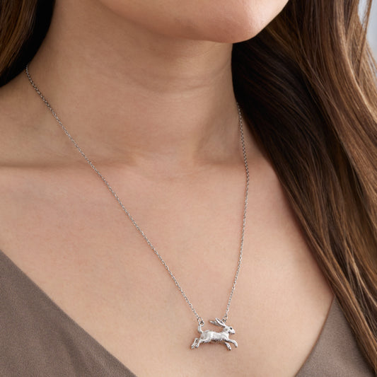 Jumping Hare Necklace