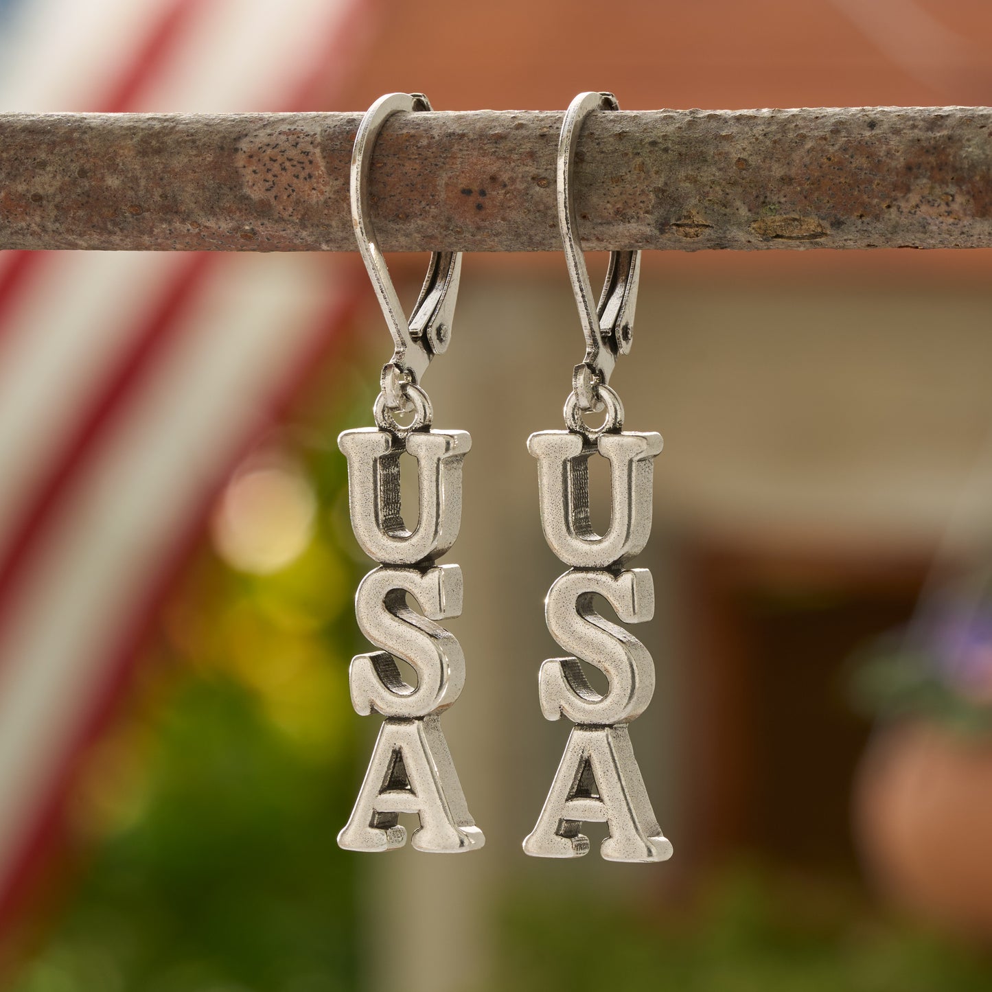 USA Leverback Earrings