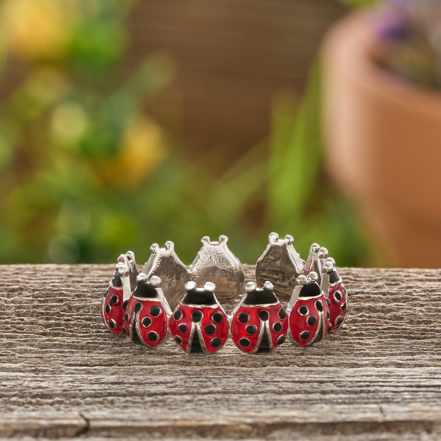 Ladybug Ring and Cuff Gift Set