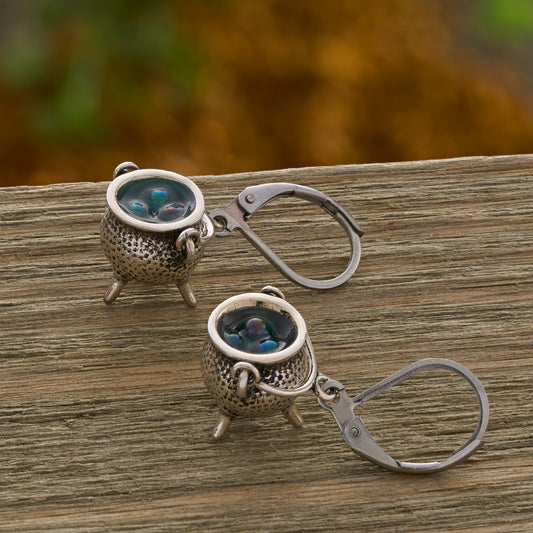 Witch's Cauldron Leverback Earrings