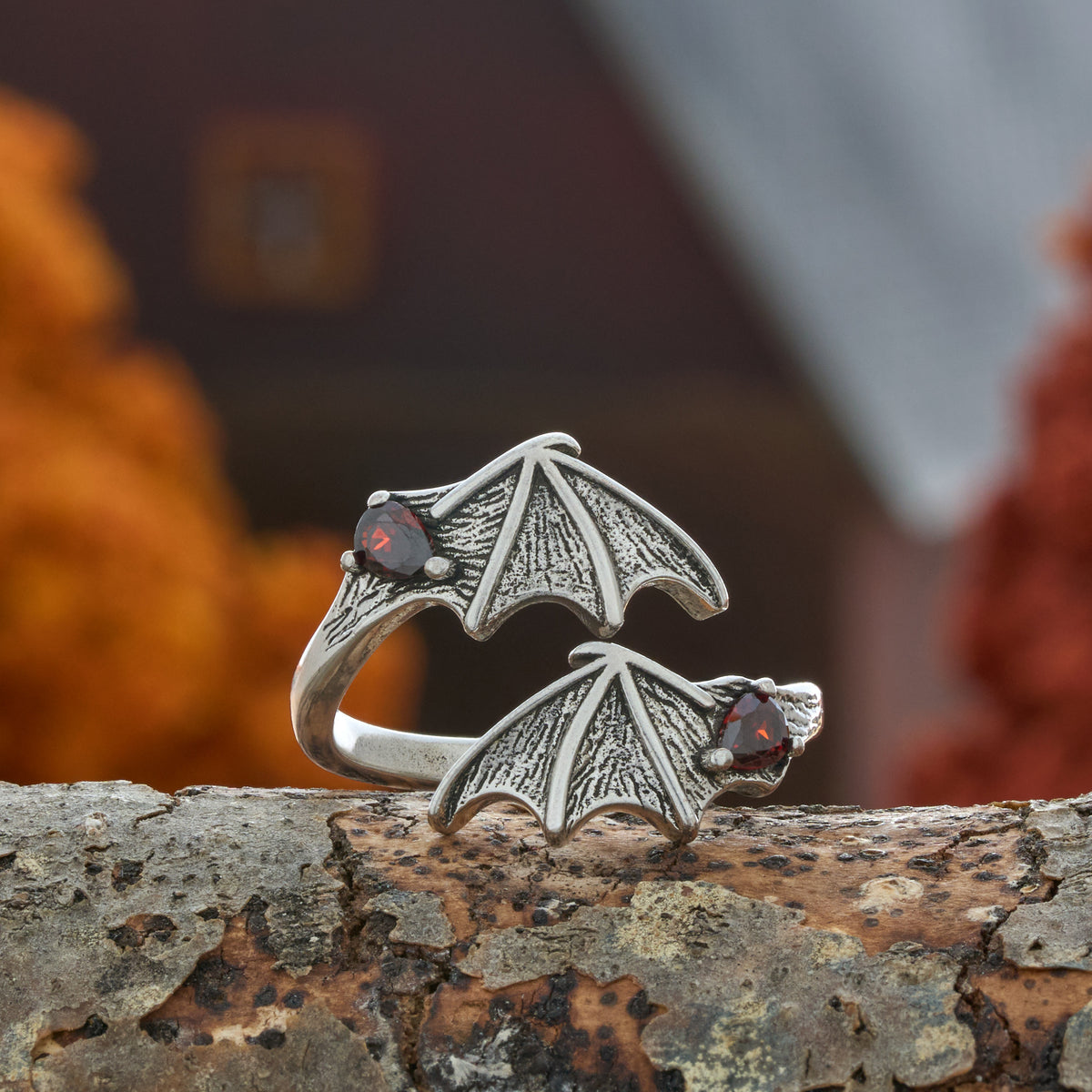 Vintage Bat Wing Open Ring