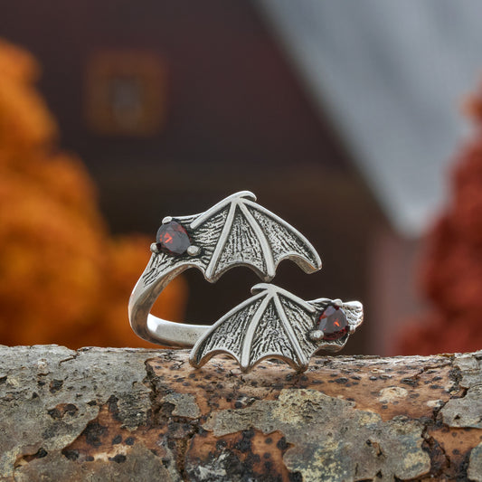 Vintage Bat Wing Open Ring