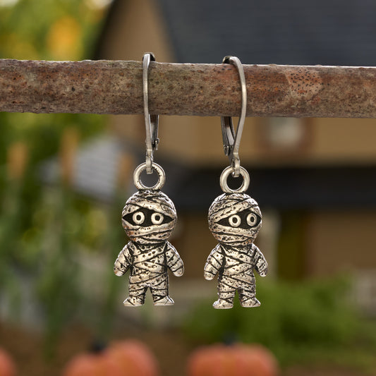 Vintage Mummy Leverback Earrings