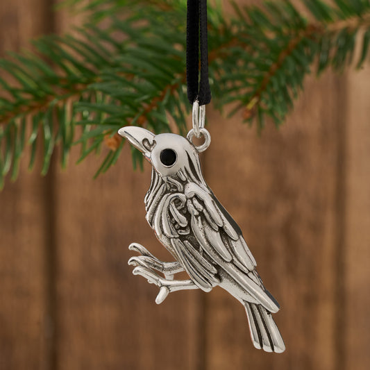 "Nevermore" Raven Ornament