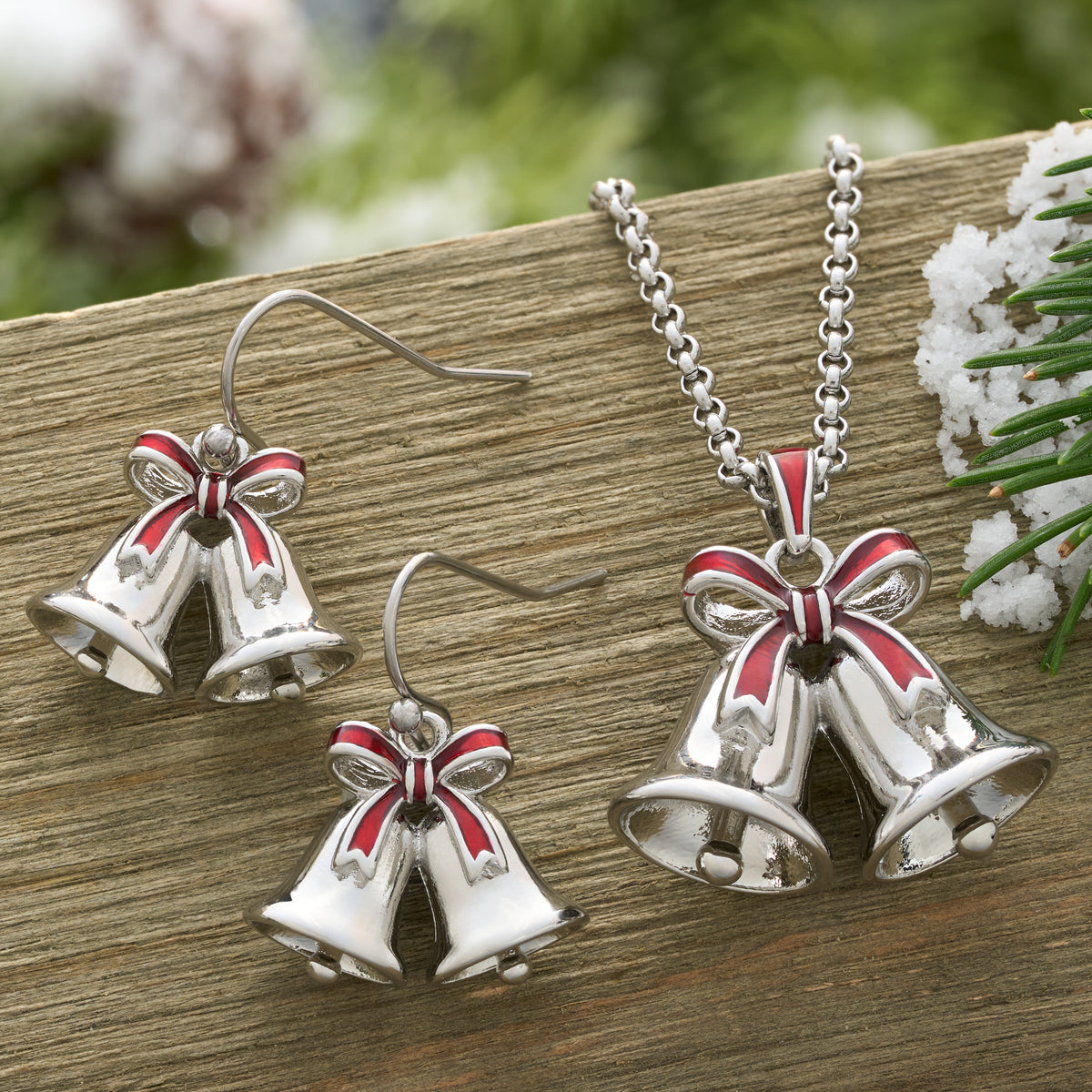 Christmas Bell Gift Set (French Hooks)
