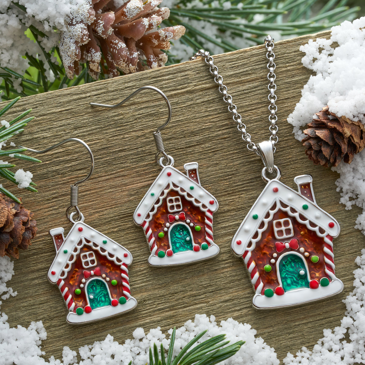 Gingerbread House Gift Set (French Hooks)