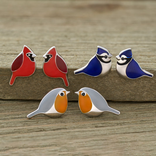 Sterling Silver Birdie Friends Stud Bundle
