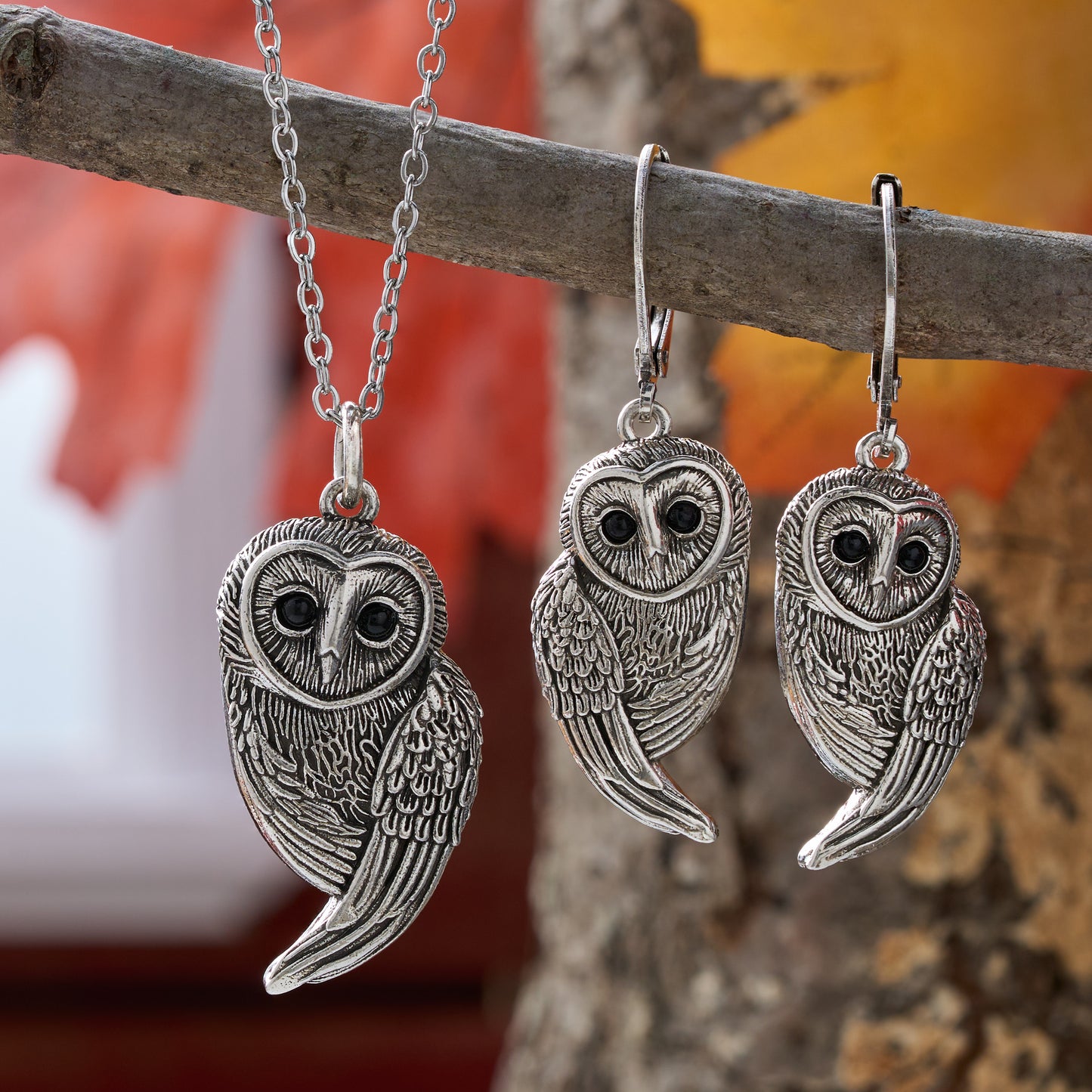 Vintage Barn Owl Gift Set