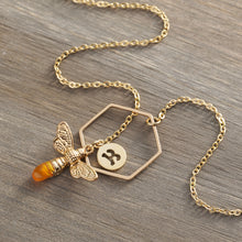 Load image into Gallery viewer, Gold Little Bee Necklace