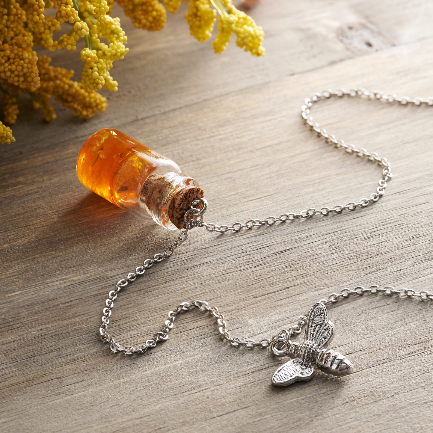 Honey Jar Bee Necklace