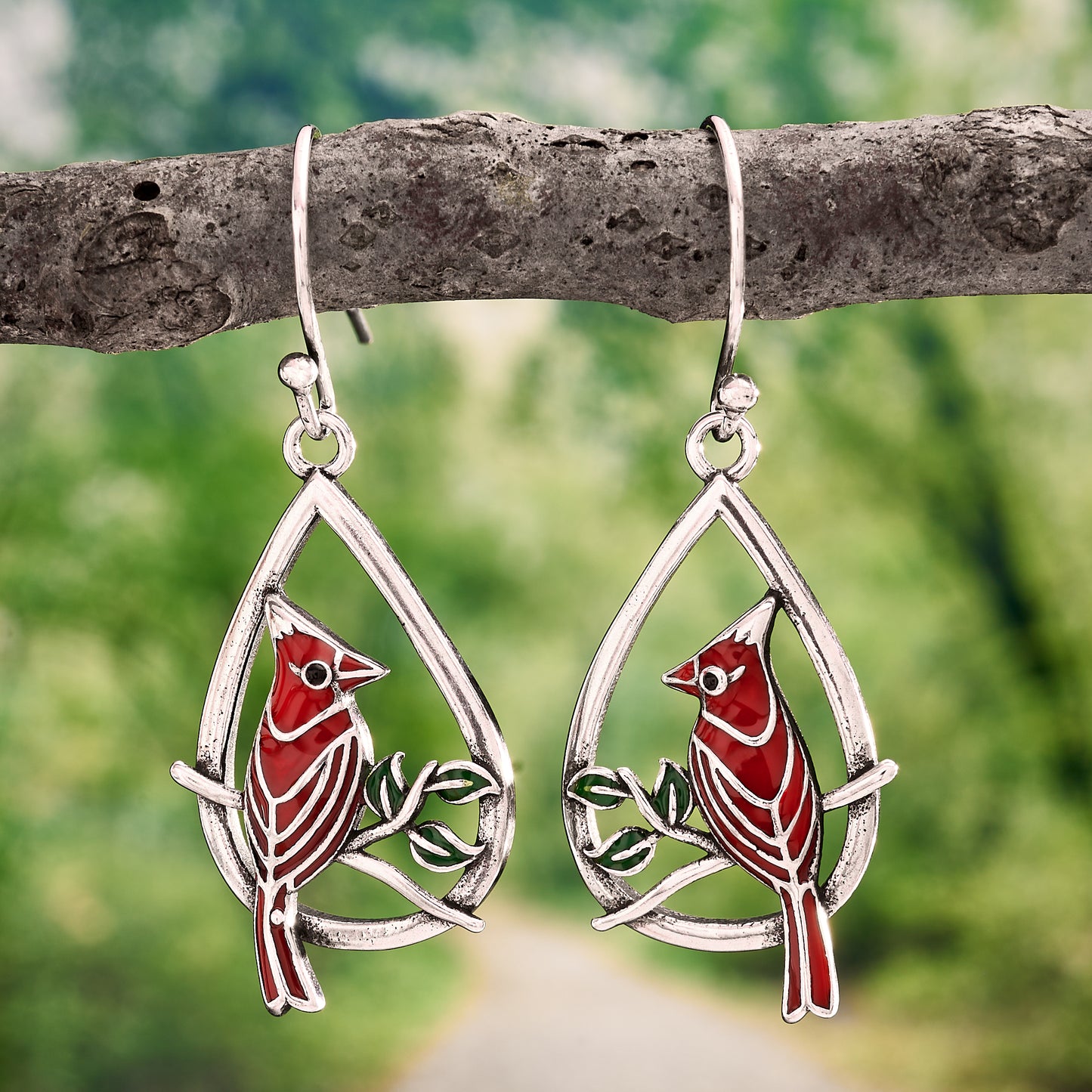Cardinal Drop Earrings