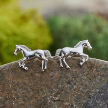 Load image into Gallery viewer, Sterling Silver Galloping Horse Studs