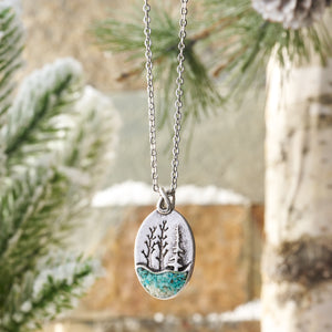 Turquoise River Forest Necklace