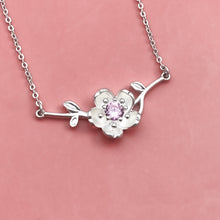 Load image into Gallery viewer, Pink Cherry Blossom Necklace