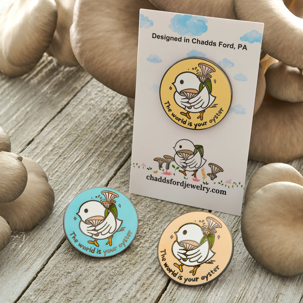 The World Is Your Oyster Pin Set
