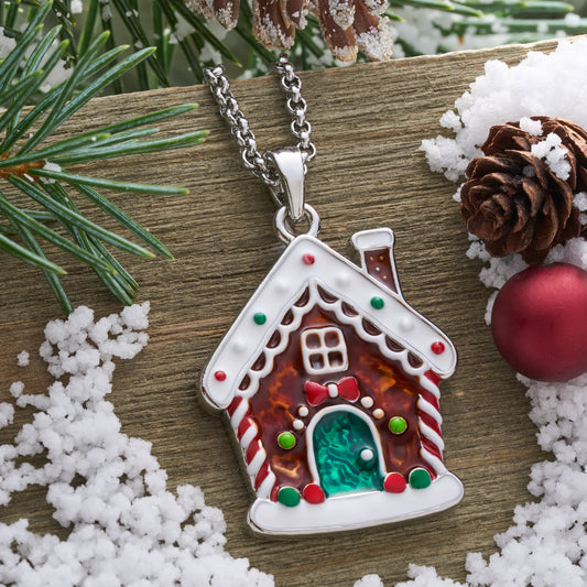 Gingerbread House Necklace