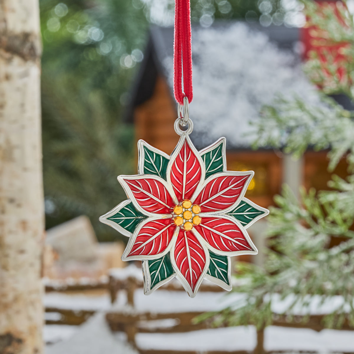 Poinsettia Ornament