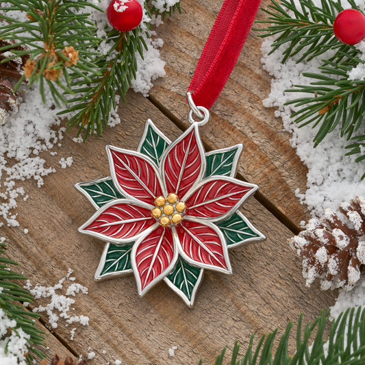 Poinsettia Ornament
