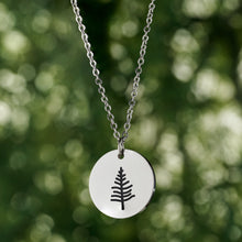 Load image into Gallery viewer, Pine Tree Dime Necklace